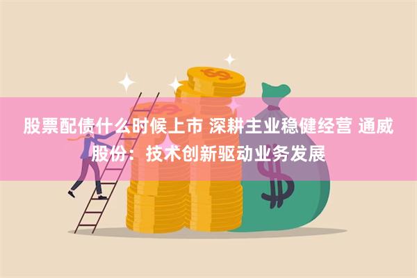 股票配债什么时候上市 深耕主业稳健经营 通威股份：技术创新驱动业务发展