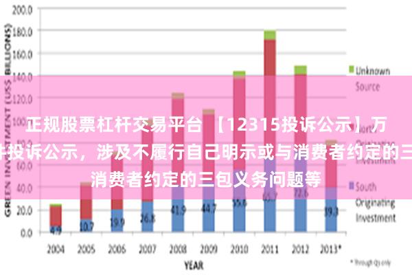 正规股票杠杆交易平台 【12315投诉公示】万和电气新增2件投诉公示，涉及不履行自己明示或与消费者约定的三包义务问题等