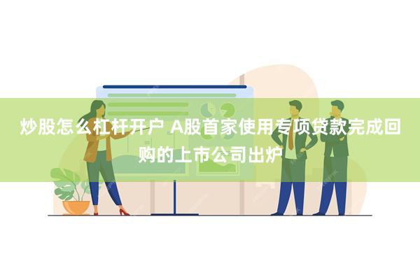 炒股怎么杠杆开户 A股首家使用专项贷款完成回购的上市公司出炉